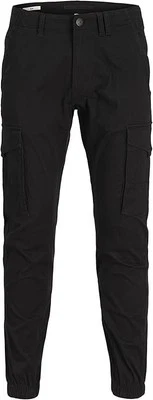 NWT JACK & JONES Men's Jjipaul Jjflake Akm 542 Black Noos Trouser, 32W x 30L - Image 1 of 4