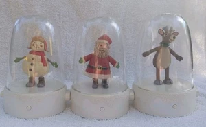 (3) 2008 Hallmark Happy Tappers Set - Weihnachtsmann, Rentier, Schneemann, funktionierendes Set - Bild 1 von 5