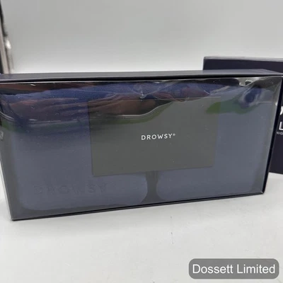 Drowsy 睡眠面膜 午夜 蓝色 22 妈妈 桑蚕丝 加垫 眼枕茧 — 第 1/4 张图片