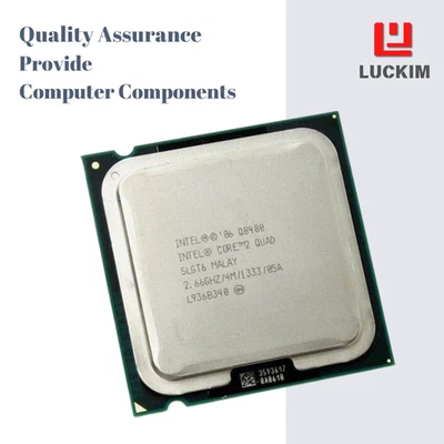 CPU Intel Core 2 Quad Q8400 - Socket 775 4 núcleos 4 hilos 2,66 GHz 4 MB de caché L2 Foto 1 de 4