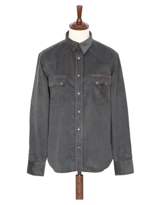 Indigofera_Ryman Sawtooth Western Japanese Corduroy- Steel Grey_Size S - Image 1 of 4
