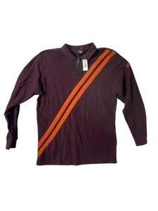 Polo Ralph Lauren Mens L Mesh-Knit Quarter-Zip Sweater Burgundy Retro Style - Picture 1 of 9
