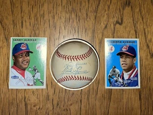 ROBERTO & SANDY ALOMAR BROTHERS Signed Rawlings Official MLB Baseball AUTO - Picture 1 of 4