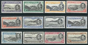 Ascension 40//48 SG 38-46 pf 13½ MLH/NH 1938-53 SCV $376.60 - Picture 1 of 1
