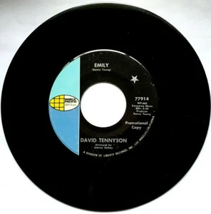 RARE SOUL 45 RPM - DAVID TENNYSON -/EMILY/WATERFALL - Picture 1 of 1