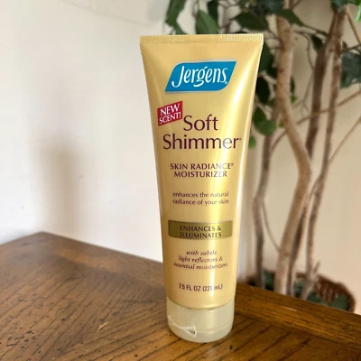 Crema hidratante Jergens Soft Shimmer Skin Radiance 7,5 oz/221 ml nueva botella raspada Foto 1 de 4