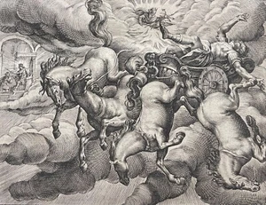 Untergang Des Phaéthon von Jean Matheus (c.1590 – 1672) Druck 1619 Xvii - Bild 1 von 4