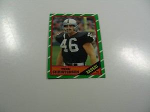 Todd Christensen 1986 Topps card #64