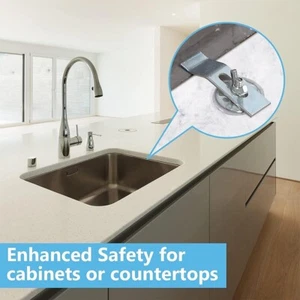 10 Pack Sink Clips Kit, Undermount Sink Clips, Sink Mounting Kit Bracket Parts - Picture 1 of 5