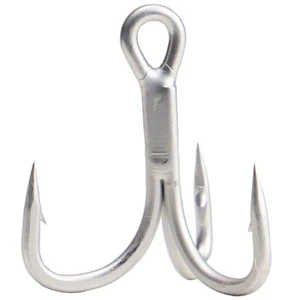 3X Treble Hooks Saltwater Big Game Fishing Hooks Ultra Strong High Carbon Steel - Picture 1 of 8