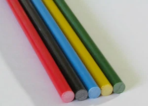 2 Fibreglass Rod, 1metre length. 8mm dia. Colour - Picture 1 of 7