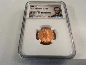 2006-S LINCOLN CENT NGC PF70 RD U.C. PORTRAIT LABEL "TOP POP NGC VALUE $90" - Picture 1 of 4