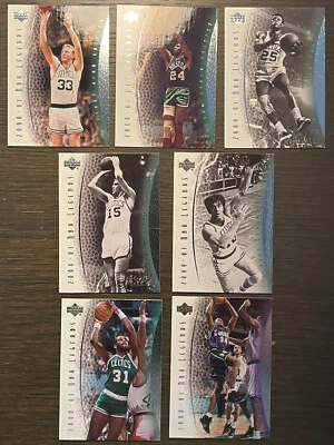 Lote de 7 cartas 00-01 UD Legends-Celtics: Bird/Cowens/Jones (Sam/K.C.)/Allen/Maxwell - Imagem 1 de 4
