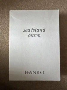 Hanro Men's Luxury Sea Island Cotton T-Shirt V-Neck White Size M - Picture 1 of 1
