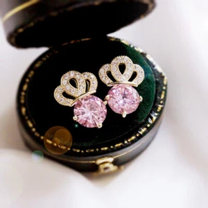 Pretty Women Cubic Zircon 18k Yellow Gold Plated Drop Earring Party Gifts A Pair - Bild 1 von 8