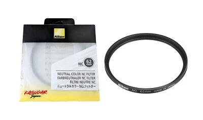 Nikon NC 62mm Neutral Color Filter Multi-Coated Lens Protection NC-62 Japan Made - Image 1 of 2