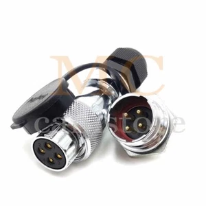 WS20 25A 4Pin Waterproof Connector Aviation Plug Socket,Wire Connector, IP67 - Picture 1 of 7