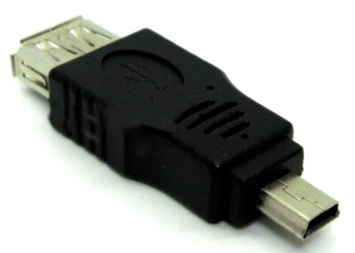 Adapter USB A Female to mini USB Male 5 pin  new extension e36 - Image 1 of 2