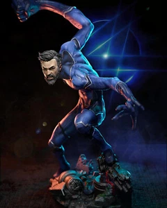 Mr. Fantastic 3D Printed Figure, Marvel's Elastic Genius, Unpainted - Picture 1 of 5