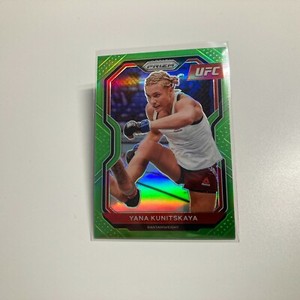 Yana Kunitskaya 2021 Panini Prizm UFC Neon Green Refractor Card 23/75 #83