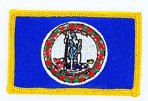 VIRGINIA AMERICAN USA FLAGGE PATCH PATCH BADGE BÜGELBILD NEU BESTICKT - Bild 1 von 1