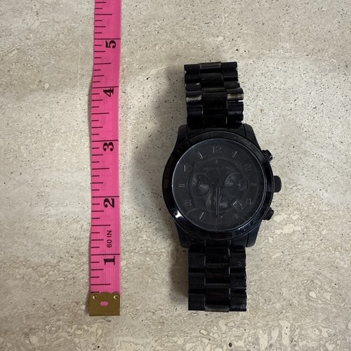 Orologio Michael Kors Uomo MK8157 Quarzo Cronografo Quadrante Nero Acciaio Inox