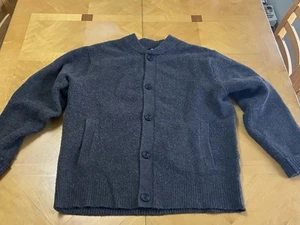 Mens Wool Blend Uniqlo Cardigan - Brown, Size Medium  - Picture 1 of 6