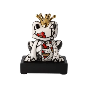 Figura Goebel Romero BRITTO Golden Prince 66453181 Estatua Rey Rana - Imagen 1 de 7