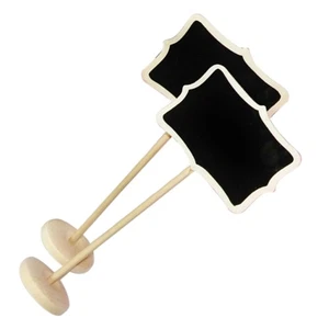 10 Pcs Wedding Place Card Mini Blackboard with Holder Chalkboard - Picture 1 of 6