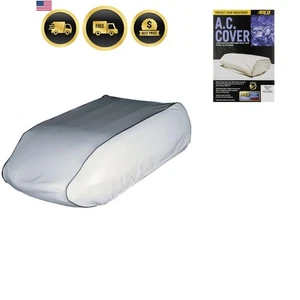 RV Air Conditioner Cover White Vinyl Protect Rooftop AC 21 Inch Size - Foto 1 di 3