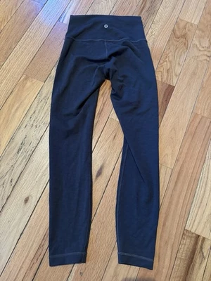 Lululemon Align High Rise Leggings Dark Gray Women’s Size 4 Full Length Lycra - Image 1 of 4