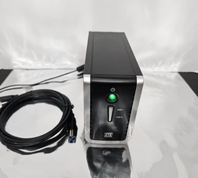 4TB HornetTek HT-3210U3 Dual Bay SATA to USB 3.0/2.0 JBOD External HDD Enclosure - Image 1 of 4