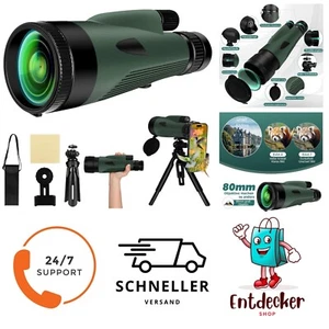 Monokular Teleskop - Fernrohr mit Smartphone Halterung 60X80 HD - Bild 1 von 1