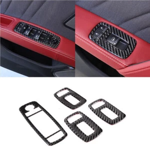 Carbon Fiber Window Lift Switch Button Panel Trim For Maserati Ghibil 2014-2022 - Bild 1 von 12