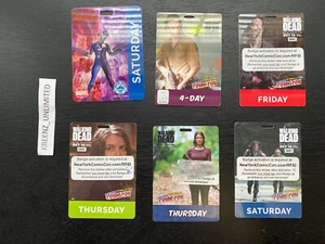 Lot of Walking Dead Marvel NYCC Comic Con Badge, Ticket, New York Comic Con Pass - Picture 1 of 2