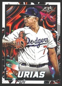Julio Urias #112 2022 Topps Fire Los Angeles Dodgers - Picture 1 of 2