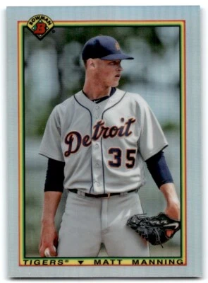 2020 BOWMAN 1990 MATT MANNING DETROIT TIGERS #90B-MM - Image 1 of 2