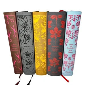 Lot Of 5 Penguin Clothbound Classics Books Austen Brontë Stoker Alcott PRISTINE - Picture 1 of 16