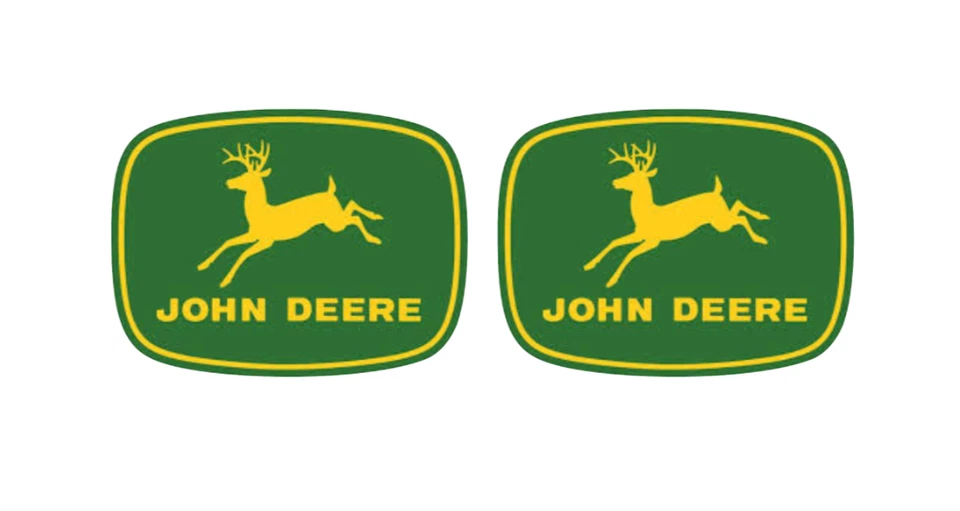 Set of 2 Classic John Deere 4 Leg Stickers Decals 3"  Tractor Truck Green - Image 1 of 1