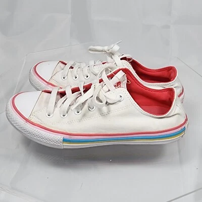 Zapatillas Converse Chuck Taylor All Star OX Junior 5 Blanco/Rosa/Azul/Amarillo Foto 1 de 4