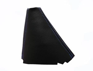 FORD C-MAX II (2010-2015) Soufflet Levier De Vitesse Cuir - Couture Bleu Clair - Picture 1 of 1