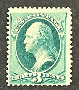 Timbres de voyage : timbres américains Scott #184 - 3 cents Washington comme neuf sans gomme comme neuf