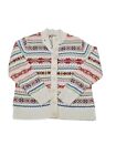 Vintage 2004 Tiara International Cottage Colorful Y2K Cardigan Sweater Size M/L