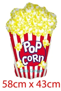 Popcorn Foil Balloon Helium Quality Party Food Decoration Movies Sleepover - Picture 1 of 2