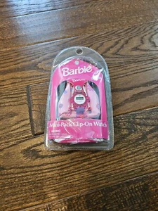 VTG Barbie Mini Pack Clip On Watch Pink 1999 New Sealed Hope 99906 Keychain - Picture 1 of 9