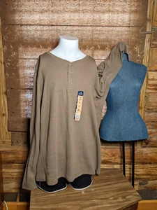 Armario Magellan Exterior Marrón Manga Larga Henley Hombre XL228 - Imagen 1 de 4