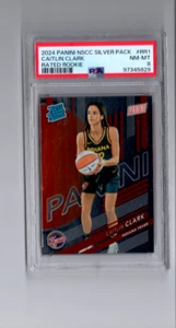 2024 Panini Silver Caitlin Clark Indiana Fever Rated #RR1💥💥🎆 PSA Graded 8 - Picture 1 of 2