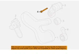 for BMW OEM 10-21 328i GT xDrive Belts Pulleys-Belt Tensioner Bolt 07129906293 - Picture 1 of 1