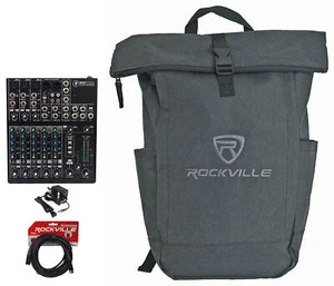 Mackie 802VLZ4 Mixer 8-Channel Compact Analog w/ 3 ONYX Preamps+Backpack+Cable - Picture 1 of 12