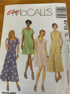 VINTAGE MCCALL'S #8712 DAMENKLEID -- GRÖSSE C 10, 12, 14 - Bild 1 von 7